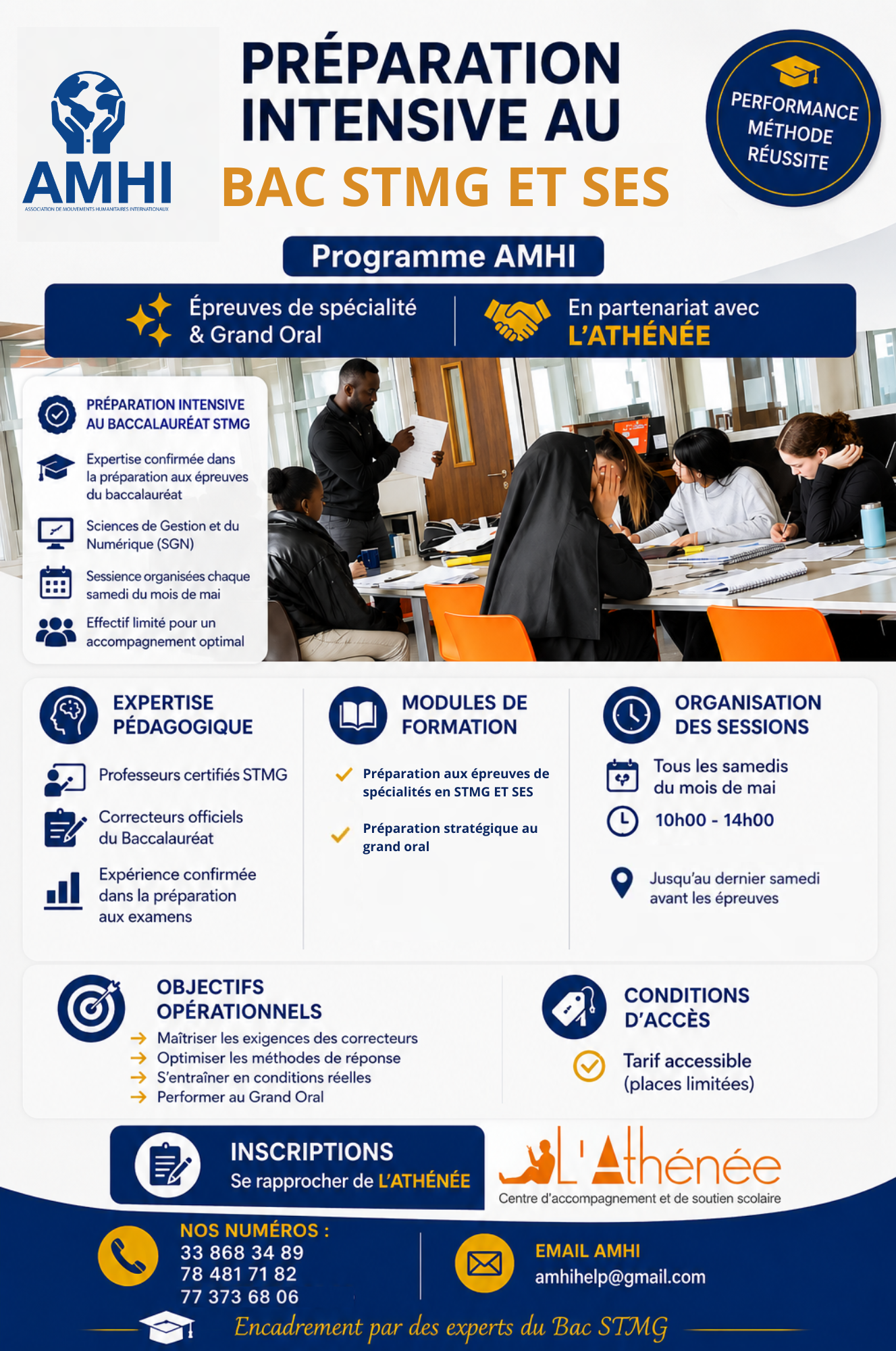Préparation intensive au Bac STMG AMHI